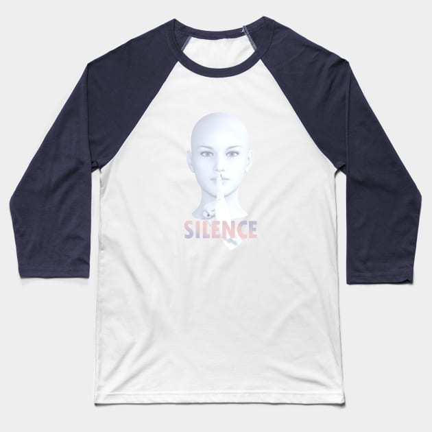 Silence Baseball T-Shirt by obviouswarrior